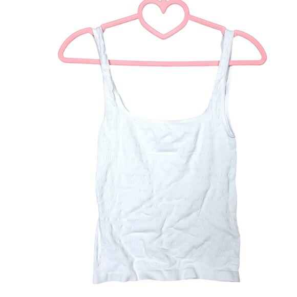 Free People Revolve NWT Square One Seamless Cami White Size M/L - Picture 2 of 5